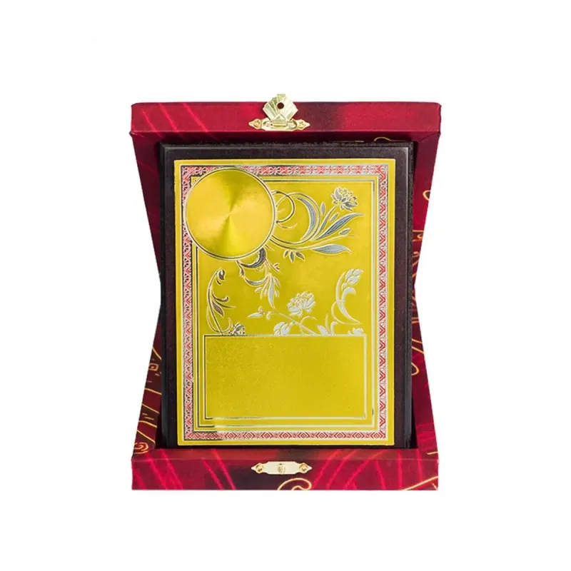 Batik Wooden Box with Gold Sticker (RED) EP705 mixed materials corporate gifts product image