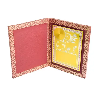 Songket Book with Gold Sticker (MAROON) EP708