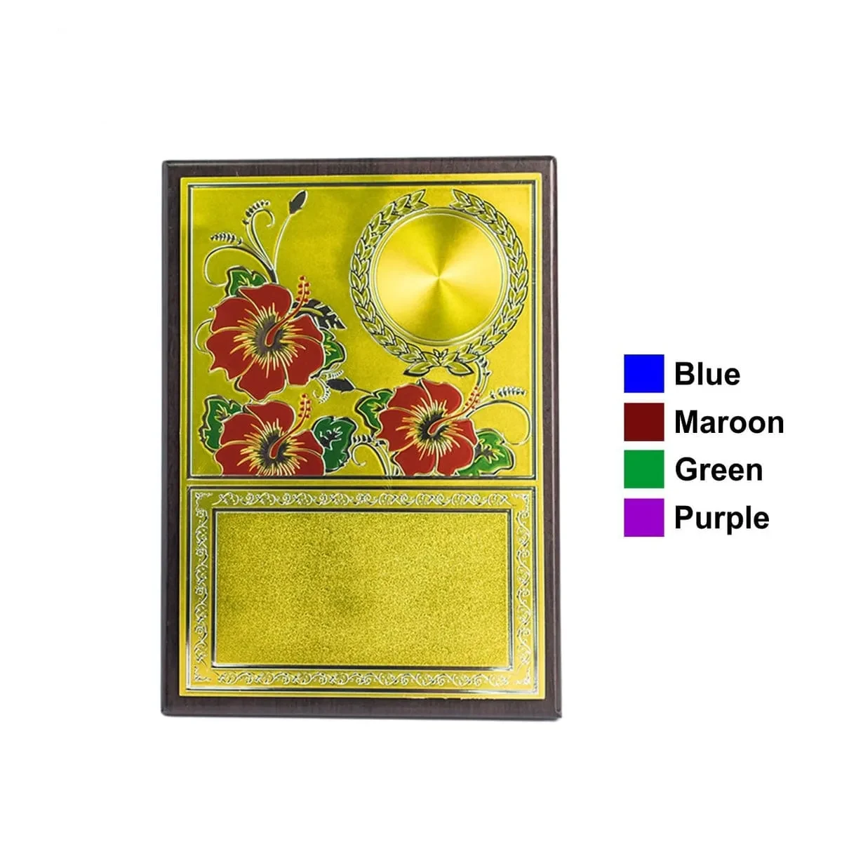 Bunga Raya Gold Paper with Plastic Stand EP740 wooden plaques product image