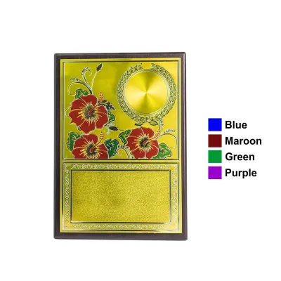 Bunga Raya Gold Paper with Plastic Stand EP740
