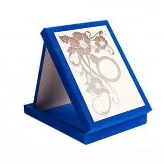 Velvet Box with Wood Stand (BLUE / MAROON) EP763 mixed materials corporate gifts product image 5