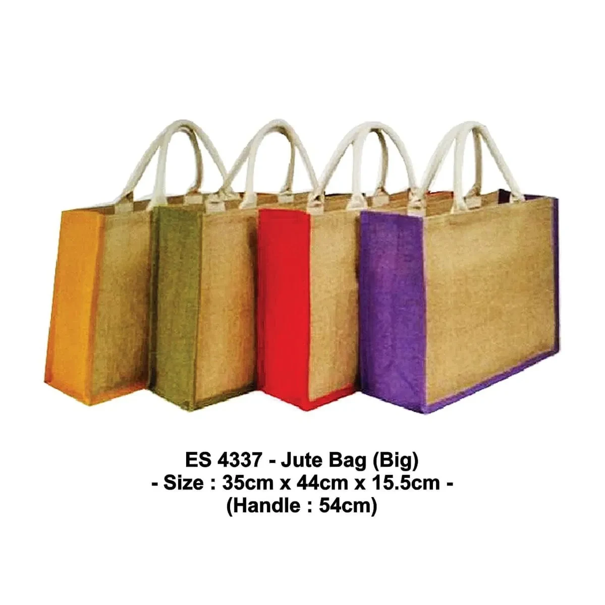 Big Jute Bag (ORANGE / NATURAL / RED / PURPLE) ES4337