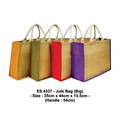 Big Jute Bag (ORANGE / NATURAL / RED / PURPLE) ES4337