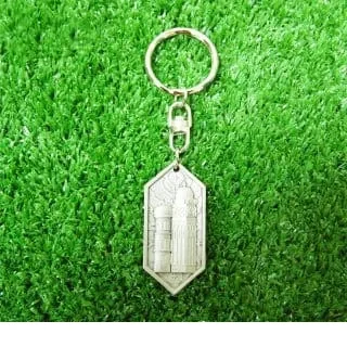 Hexagon Pewter Keychain (Mosque 01) HPK