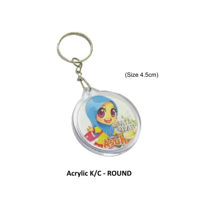 Round Acrylic Keychain KC10
