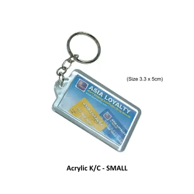 Rectangular Acrylic Keychain KC9