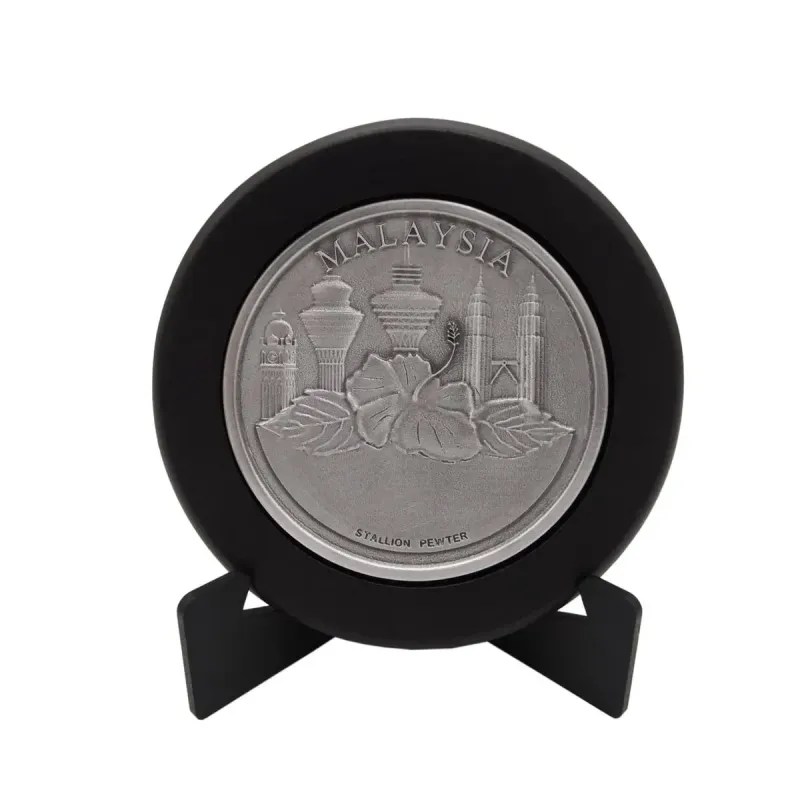 Coaster (Bunga Raya with Twin Tower) Pewter pewter awards & gifts product image