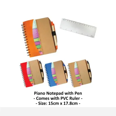 Notepad with Pen Piano