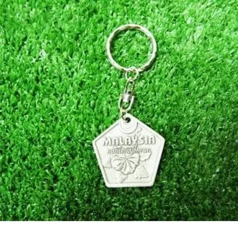 Pentagon Pewter Keychain (Bunga Raya 01) PPK mixed materials product image
