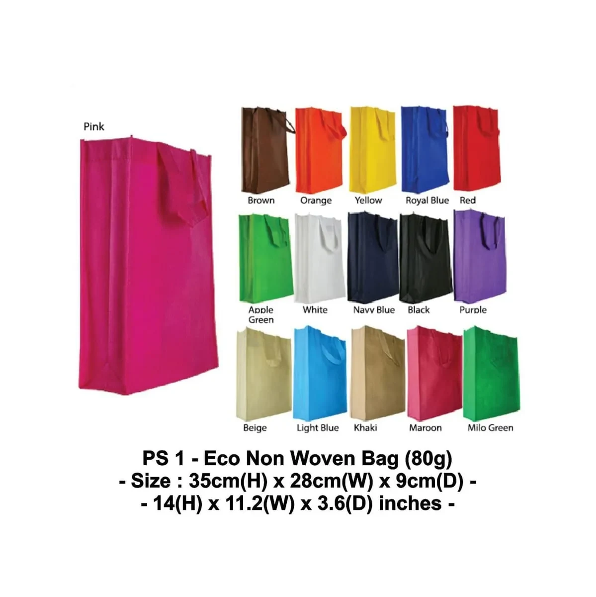 Eco Non Woven Bag (80g) PS1