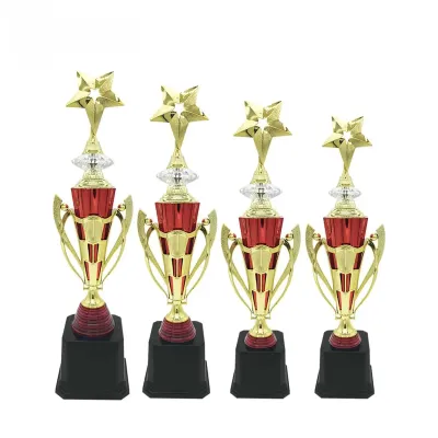 Plastic Star Trophy (GOLD RED) PT0919