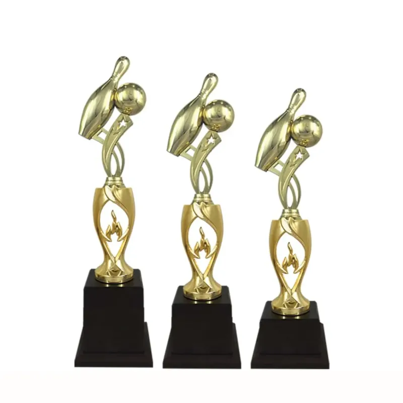 Plastic Bowling Trophy (GOLD) PT1601 polymer product image