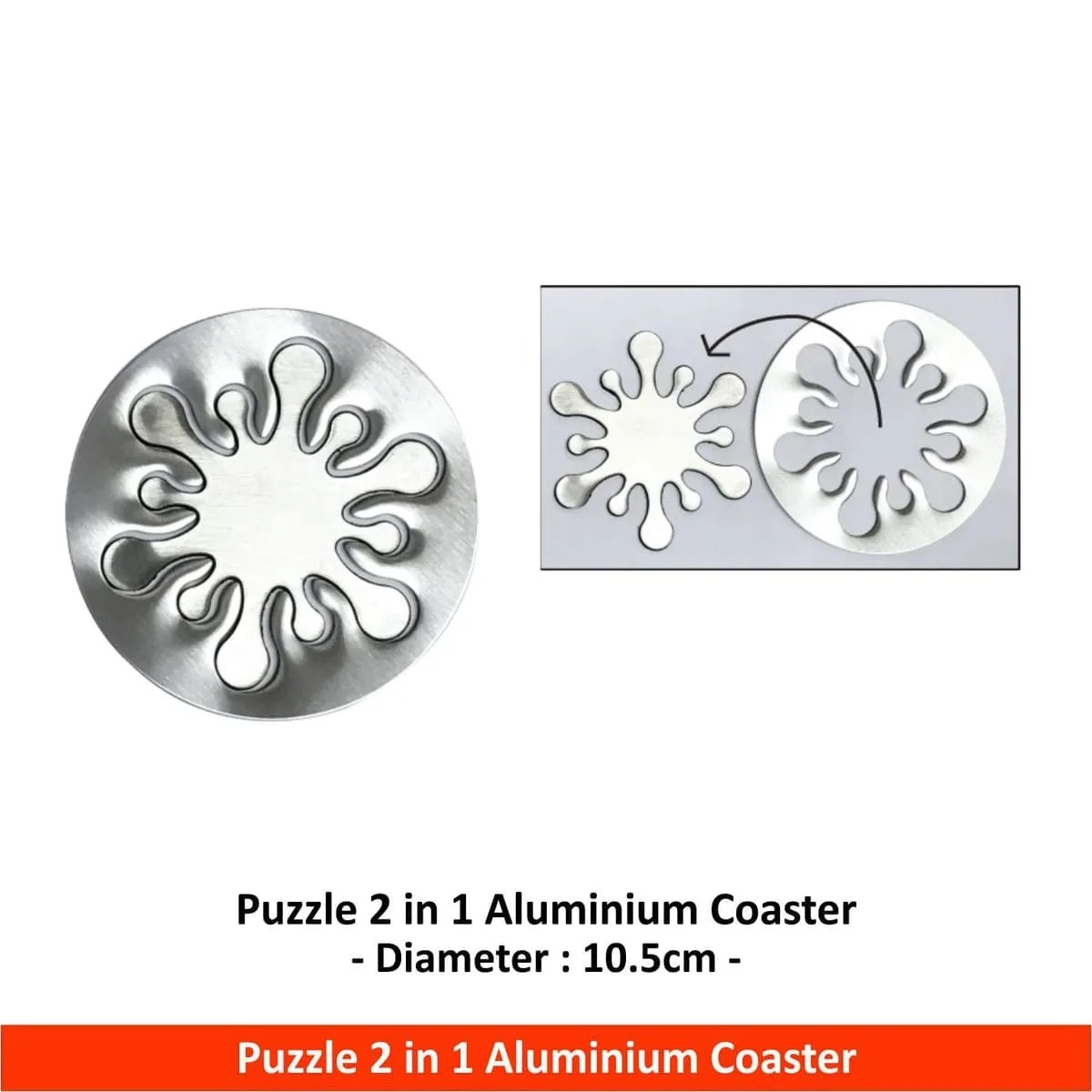 2-in-1 Aluminium Coaster