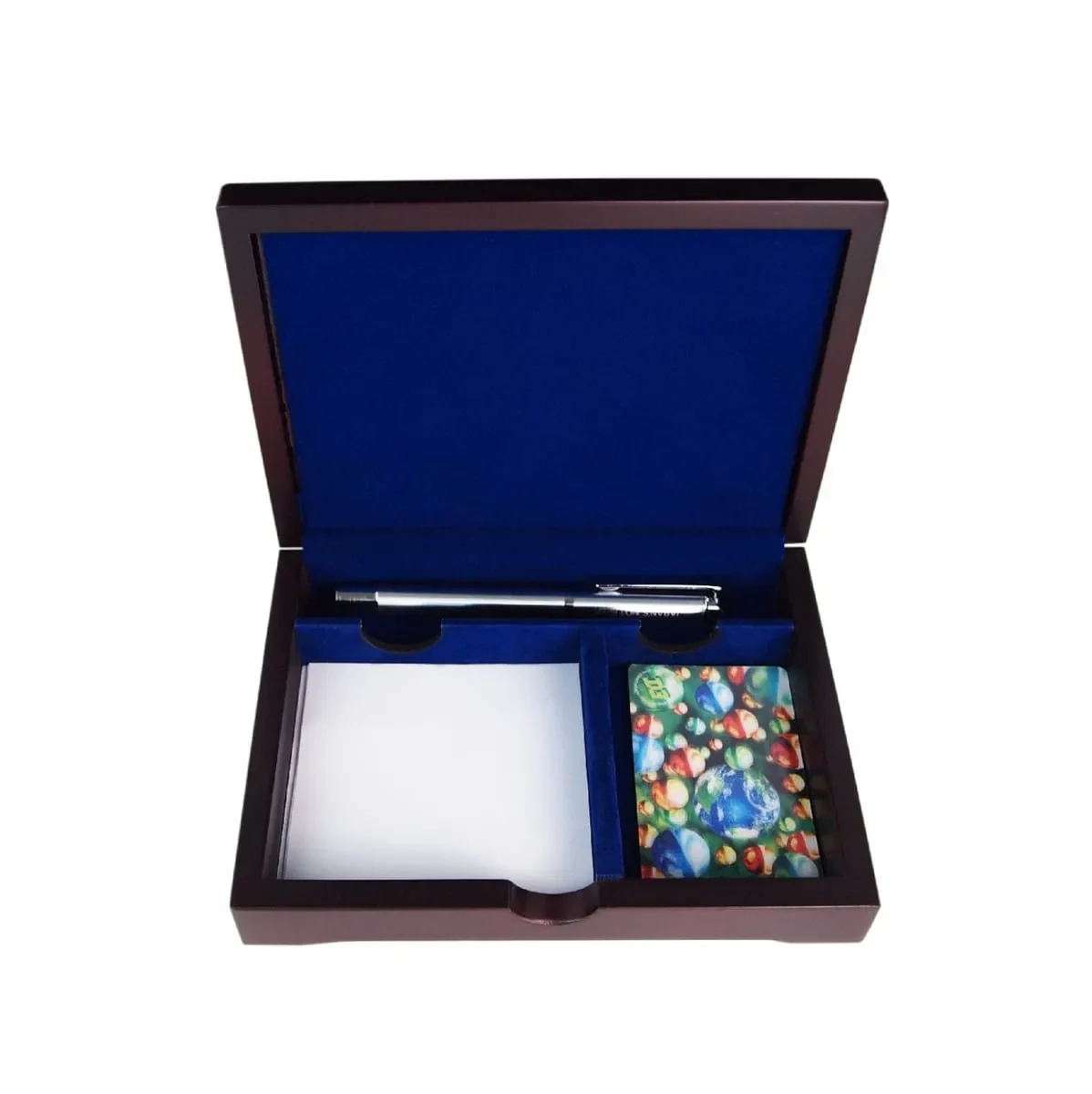 3-in-1 Wooden Box (Memo,NC,Pen Holder) PW011 mixed materials corporate gifts product image 2