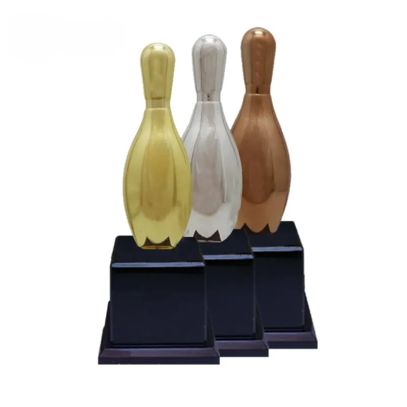 Bowling Trophy (GOLD, SILVER, BRONZE) RC0204 metal trophies product image
