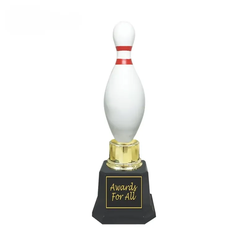 Bowling Trophy (WHITE) RC0504 metal trophies product image