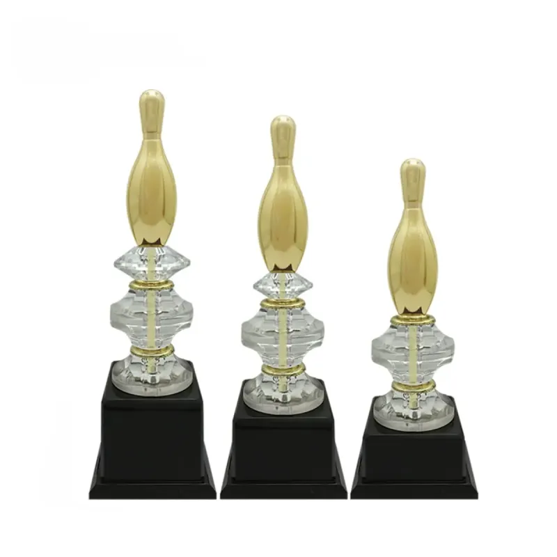 Bowling Trophy (GOLD) RC1104 metal trophies product image