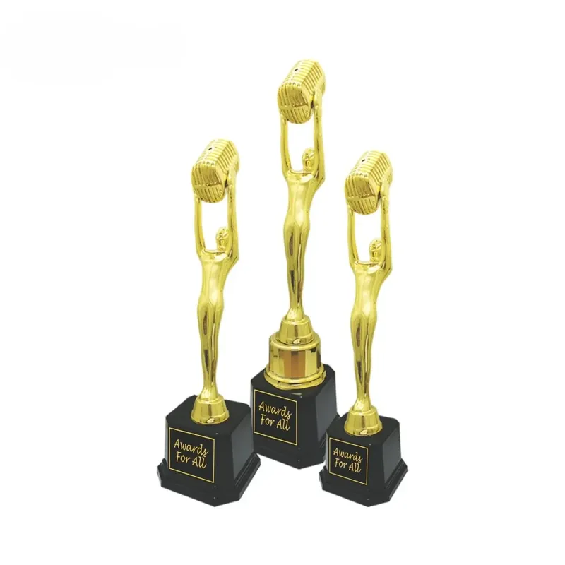 Golden Man with Microphone Trophy RC8800 mixed materials corporate gifts product image