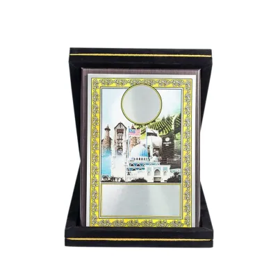 Songket Velvet Box with Cultural Aluminium Plate (Pahang) SK237