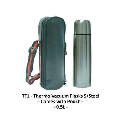 Thermo Vacuum Flasks Stainless Steel with Pouch TF1