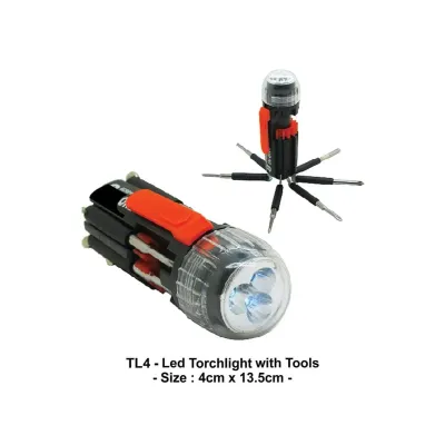 LED Torchlight with Tools TL4