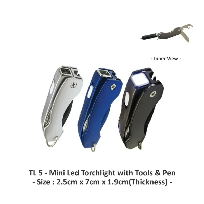 Mini Led Torchlight with Tools & Pen TL5 mixed materials corporate gifts product image