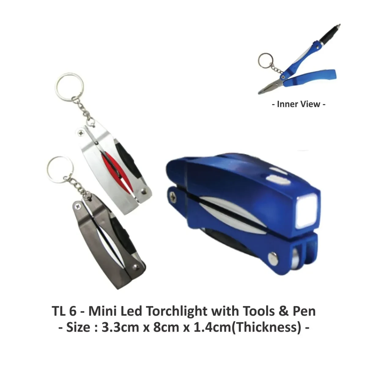 Mini Led Torchlight with Tools & Pen TL6