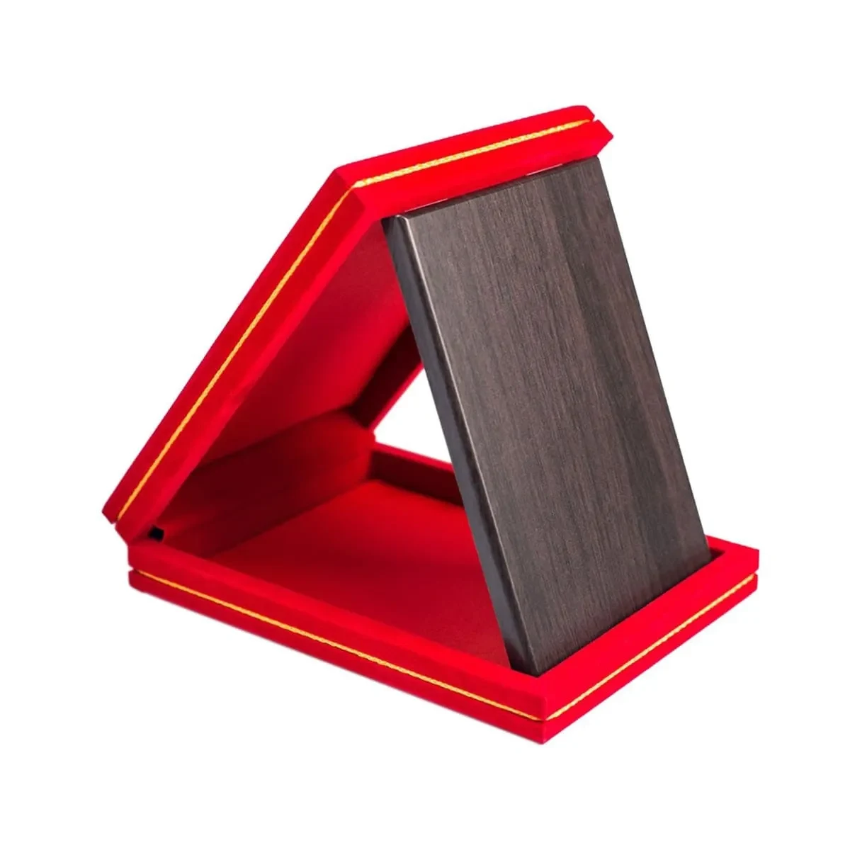 Velvet Box With Cultural Aluminium Plate (Pahang) VB237 mixed materials corporate gifts product image 3