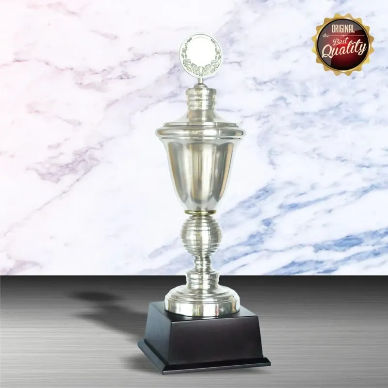Exclusive White Silver Trophy WS6003 silver-finish metal white silver trophies product image
