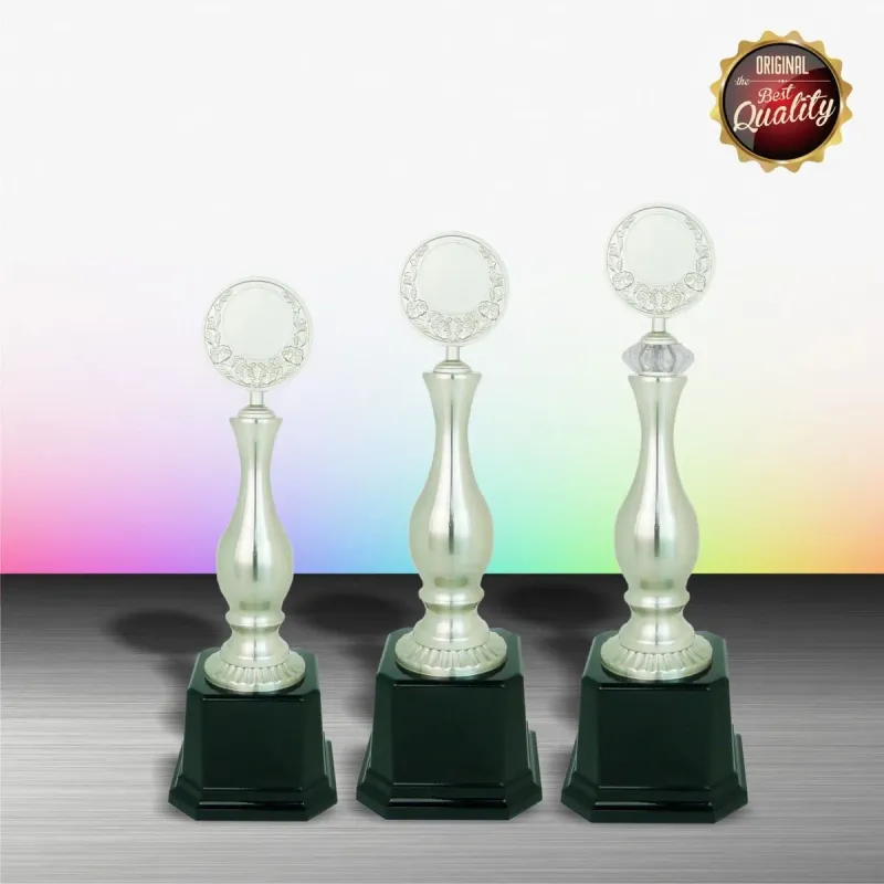 Exclusive White Silver Trophy WS6007 silver-finish metal white silver trophies product image