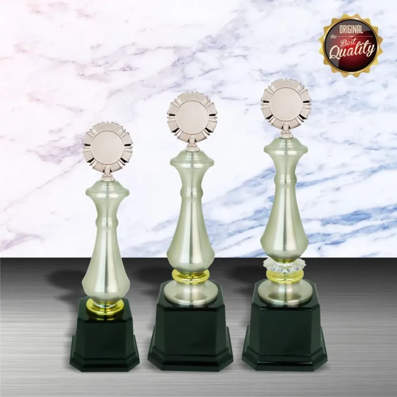 Exclusive White Silver Trophy WS6013 silver-finish metal white silver trophies product image