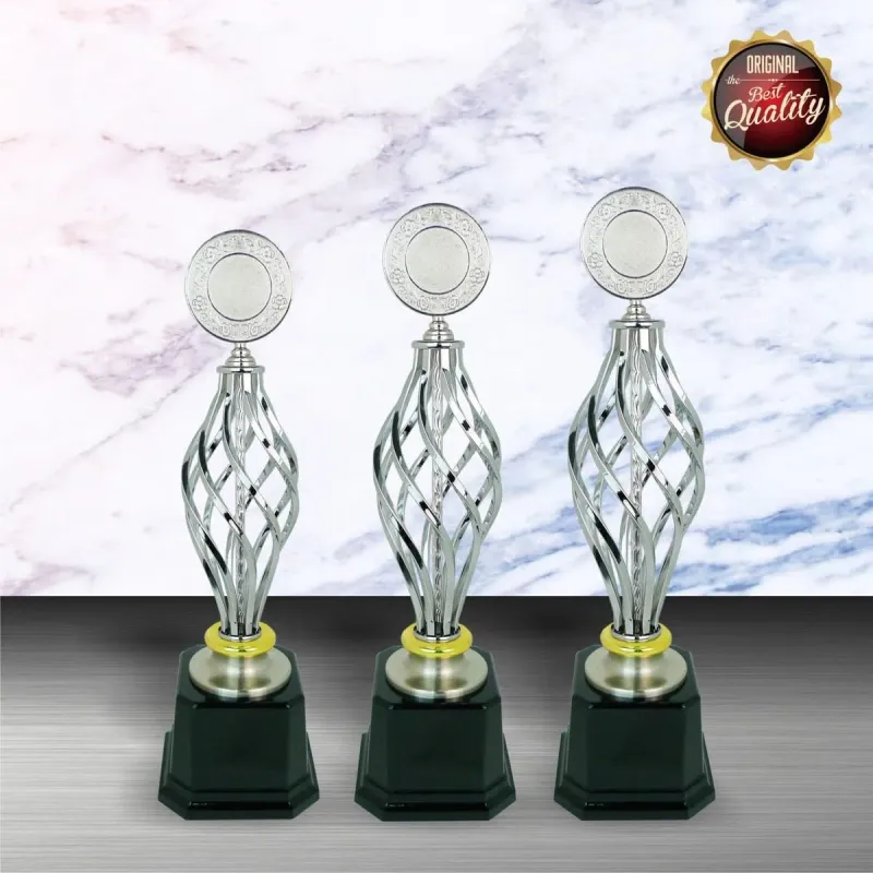 Exclusive White Silver Trophy WS6030 silver-finish metal white silver trophies product image