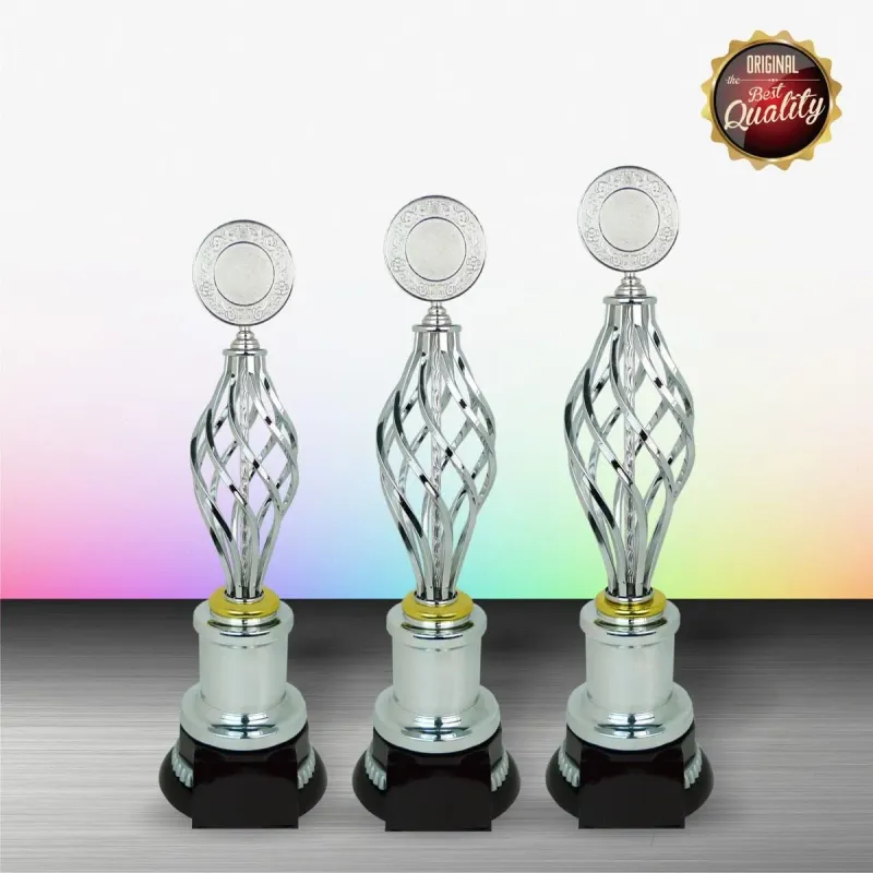 Exclusive White Silver Trophy WS6031 silver-finish metal white silver trophies product image