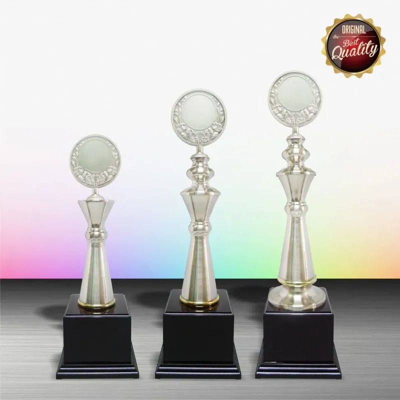Exclusive White Silver Trophy WS6036 silver-finish metal white silver trophies product image
