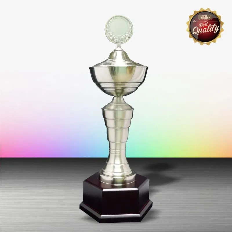 Exclusive White Silver Trophy WS6039 silver-finish metal white silver trophies product image