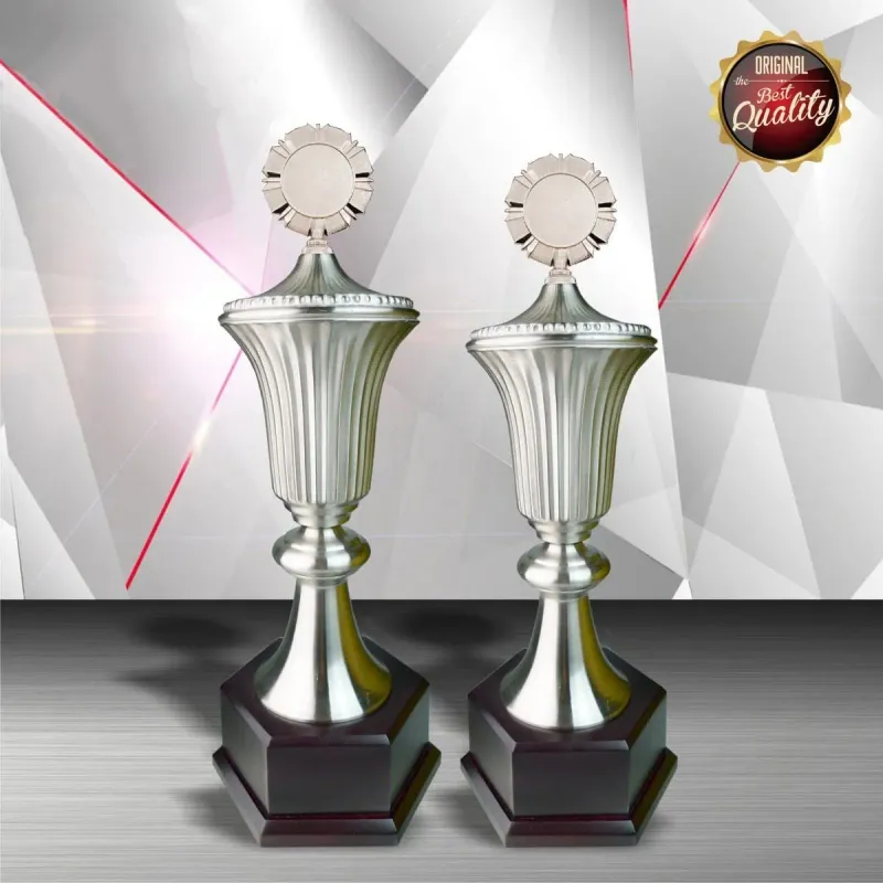 Exclusive White Silver Trophy WS6045 silver-finish metal white silver trophies product image