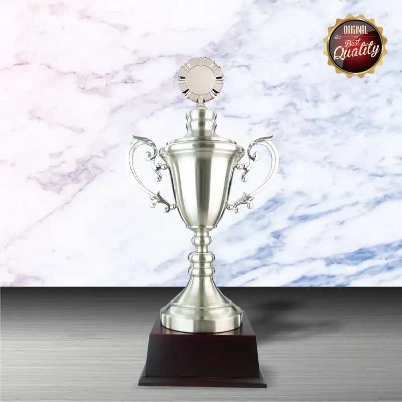 Exclusive White Silver Trophy WS6067 silver-finish metal white silver trophies product image