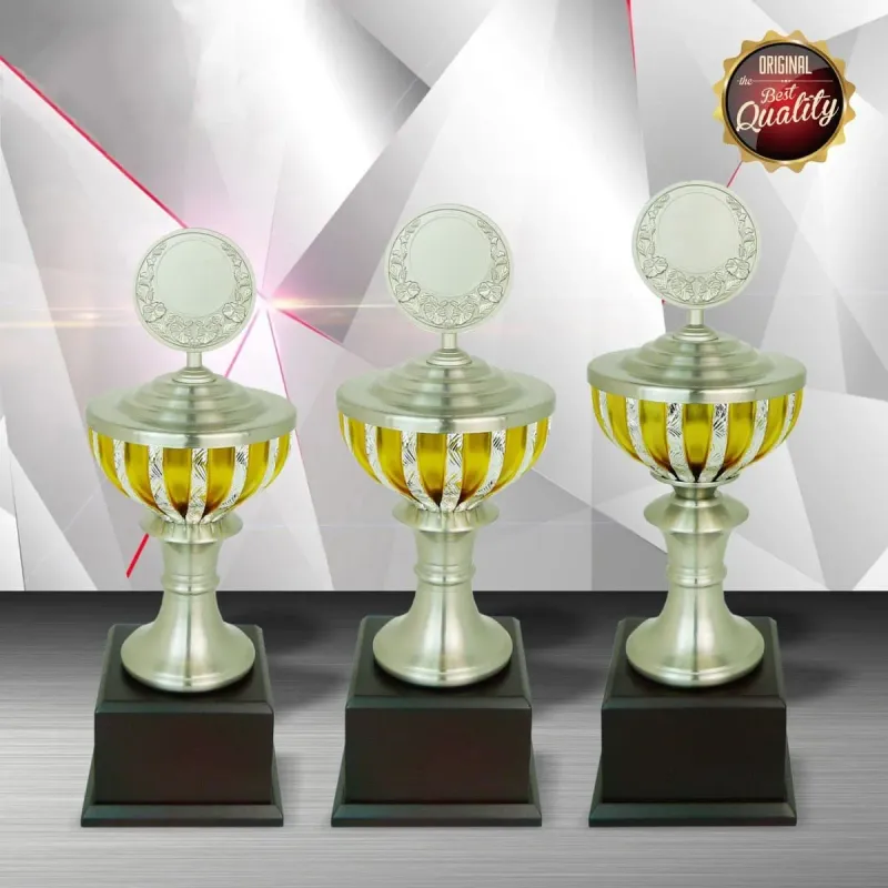 Exclusive White Silver Trophy WS6074 silver-finish metal white silver trophies product image