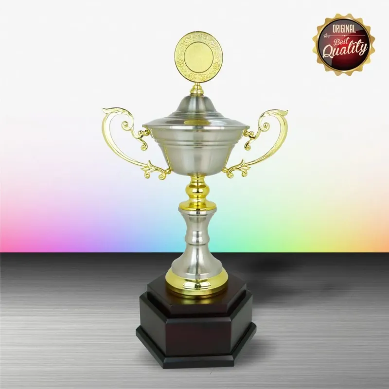 Exclusive White Silver Trophy WS6077 silver-finish metal white silver trophies product image