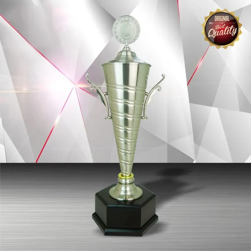 Exclusive White Silver Trophy WS6078 silver-finish metal white silver trophies product image