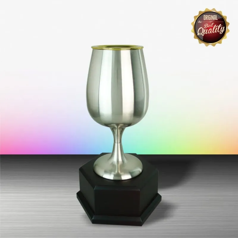 Exclusive White Silver Trophy WS6080 silver-finish metal white silver trophies product image