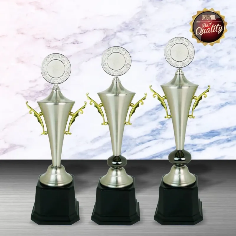 Exclusive White Silver Trophy WS6086 silver-finish metal white silver trophies product image