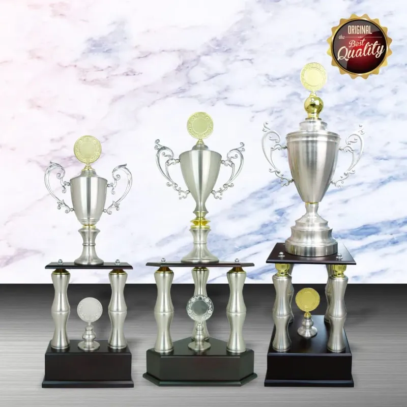 Exclusive White Silver Trophy WS6093 silver-finish metal white silver trophies product image