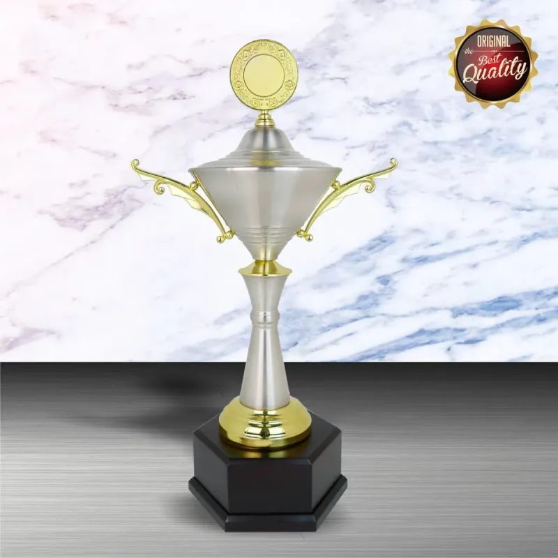 Exclusive White Silver Trophy WS6100 silver-finish metal white silver trophies product image