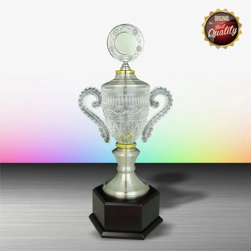 Exclusive White Silver Trophy with Crystal WS6103 product image