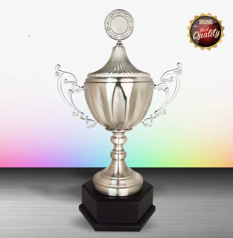 Exclusive White Silver Trophy WS6113 silver-finish metal white silver trophies product image