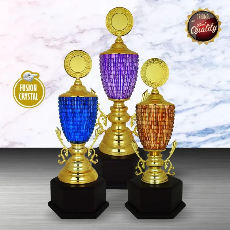 Exclusive White Silver Trophy WS6124 silver-finish metal white silver trophies product image