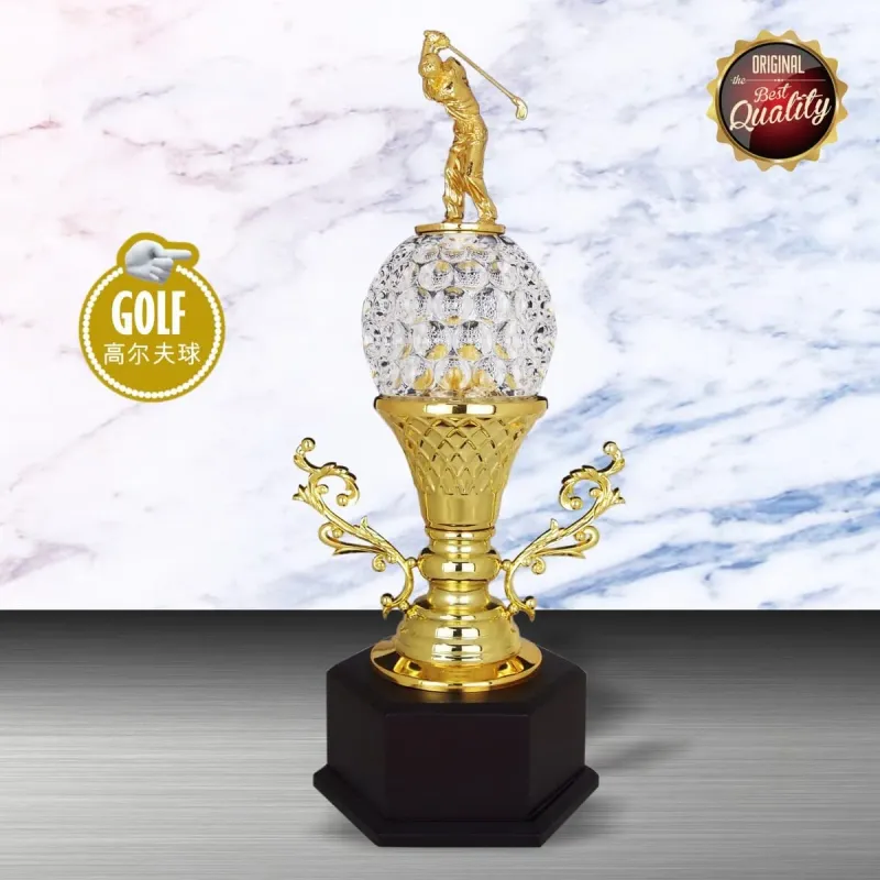Exclusive White Silver Trophy with Crystal (Golf) WS6139 product image