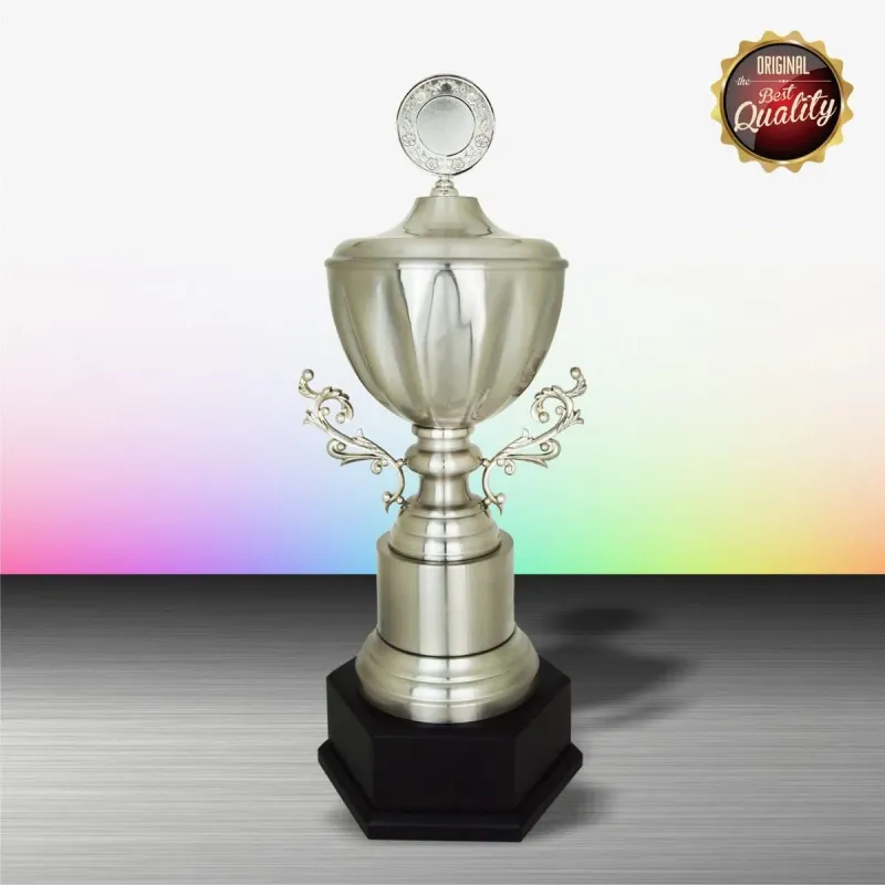 Exclusive White Silver Trophy WS6152 silver-finish metal white silver trophies product image