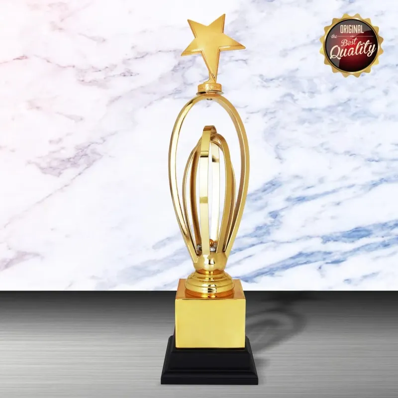 Exclusive White Silver Trophy (Star) WS6158 silver-finish metal white silver trophies product image